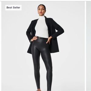 Spanx Faux Leather Leggings size petite S